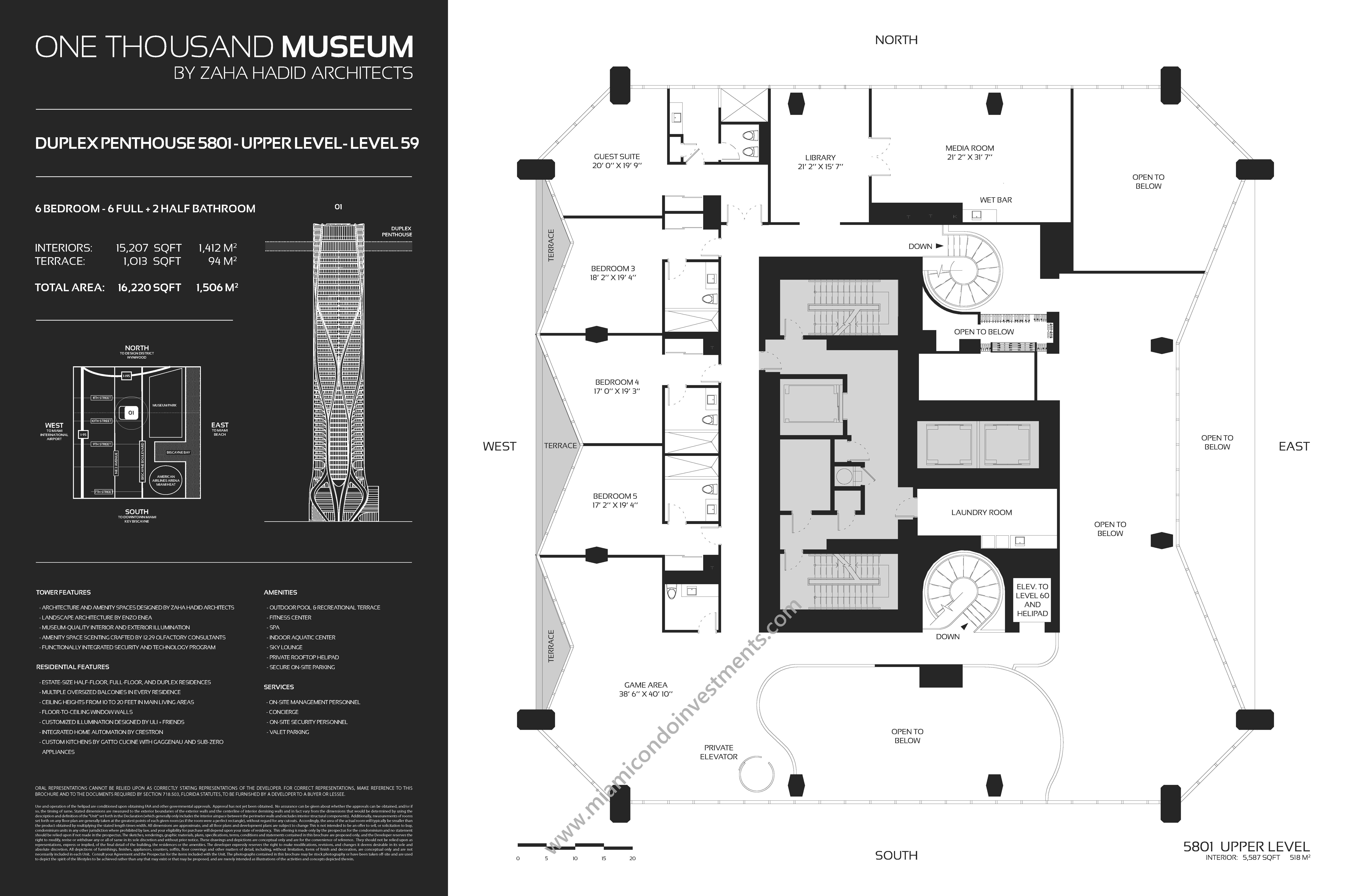 One Thousand Museum Miami  Pricing, Photos & Floor Plans
