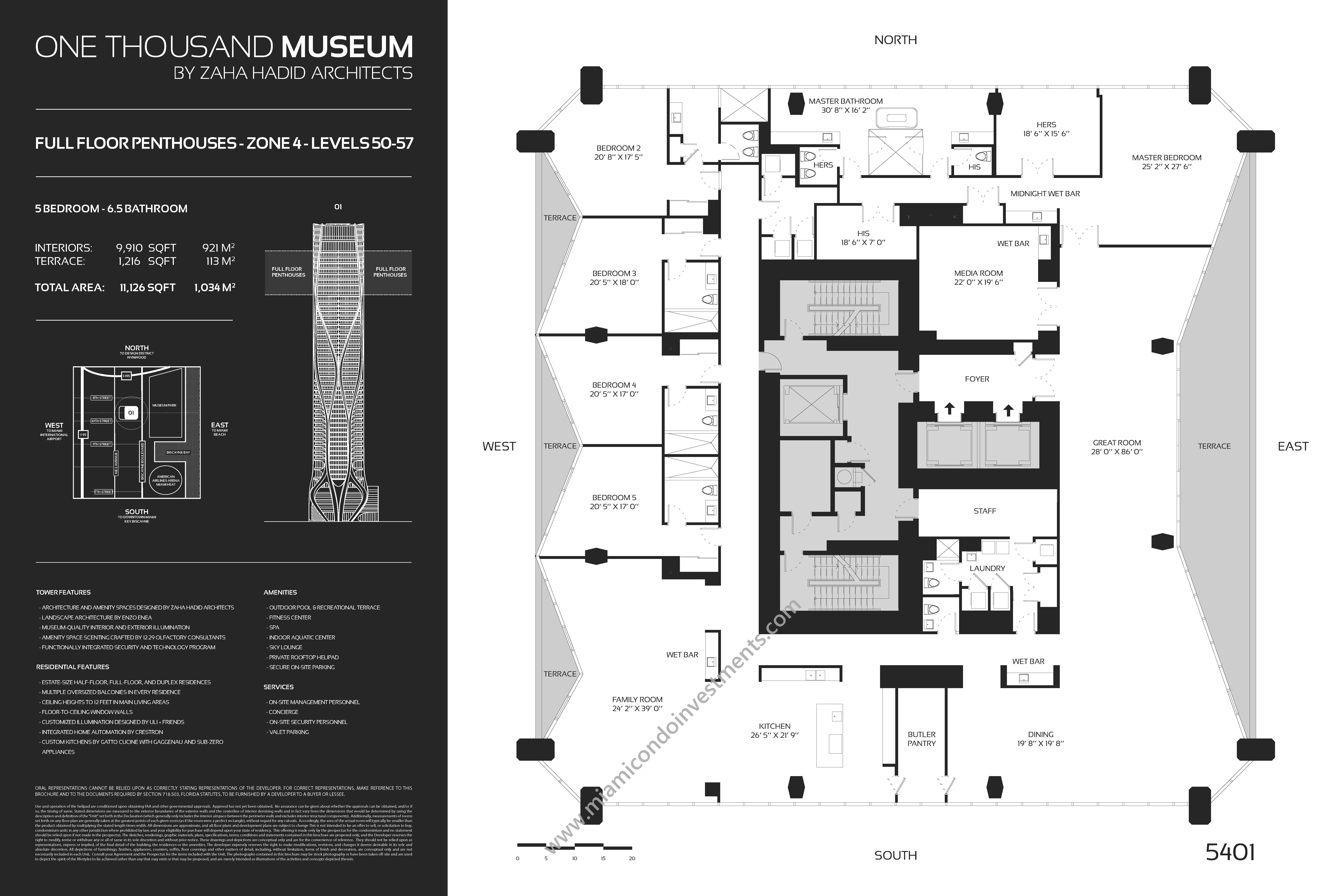 One Thousand Museum Miami  Pricing, Photos & Floor Plans